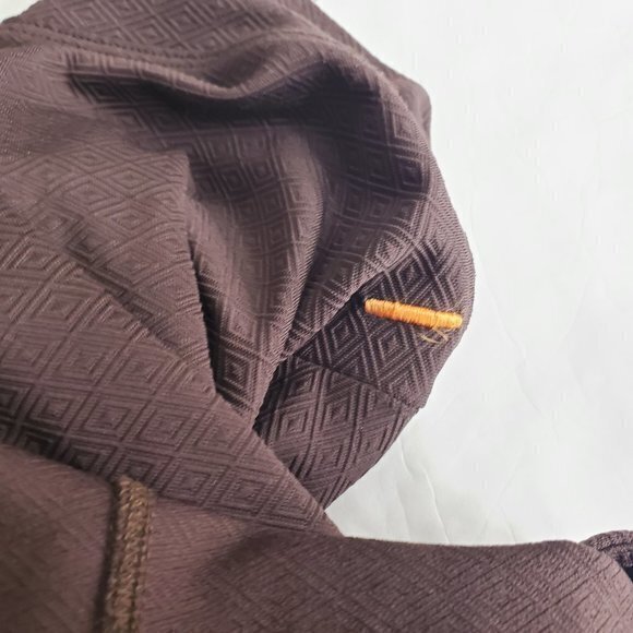 Lucy Hoodie XS Brown Textured Hood Jacket Pullover - Picture 8 of 11